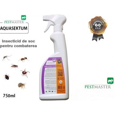 Insecticid de soc pentru combaterea insectelor târâtoare și zburătoare - Aquasektum 750 ml